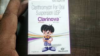 Clarinova Dry Syrup Use And Side Effect Full Hindi ReviewClarithromycin syp Clarinova कब और कैसे दें [upl. by Delores]