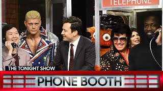 Phone Booth with Ken Jeong and Dwyane Wade ft Cody Rhodes Teresa Giudice and Gritty  Tonight Show [upl. by Dumanian]