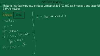 INTERÉS SIMPLE EJERCICIO 9  EJERCICIOS RESUELTOS [upl. by Nilyahs]