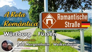 Romantische Straße Stopp in Bad Mergentheim und Weikersheim Deutschland Von Würzburg nach Füssen [upl. by Alohcin]