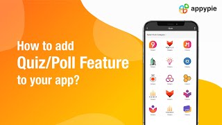 How to add QuizPoll feature to your app  Lesson 27 [upl. by Orestes]