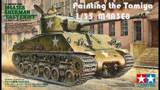 Painting the Tamiya 135 M4A3E8 [upl. by Assirrec]