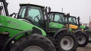 Groot aanbod trekkers en machines bij veiling RoeleveldBos BV Troostwijk Auction [upl. by Niahs]