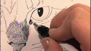 Preview  Creating Textures in Pen amp Ink with Watercolor Claudia Nice Part 2 [upl. by Jonah]