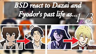 RusEngBsd react to Dazai and Fyodor’s past life as…13 [upl. by Haidej609]