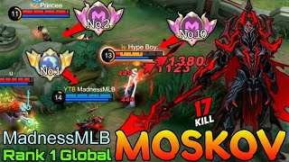 No1 Moskov VS Supreme Brody amp Valentina  Top 1 Global Moskov by MadnessMLB  Mobile Legends [upl. by Suelo]