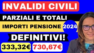 ✅IMPORTI PENSIONE INVALIDITÀ CIVILE 2024 ➜ LA GUIDA COMPLETA [upl. by Prunella]