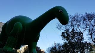 Dino and Baby Dinos in the 92nd annual Macys Thanksgiving Day parade [upl. by Dowell745]