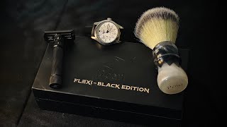 Pearl Flexi Razor Black Edition Vlog152DiwasShaves [upl. by Hadeis]