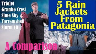 Comparing 5 Patagonia Rain Shells [upl. by Ahsienroc]