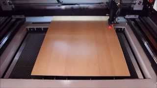 CO2Lasermaschine 3 mm MDF Schachtel  Gravieren und Schneiden mit dem Lasercutter tt600 [upl. by Esinart]