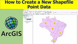 Adding amp Creating New Point Shapefile Data in ArcGIS 108 [upl. by Nrehtak144]