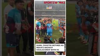 quotSunil Chhetri The GoalScoring Maestro Bids Farewell to Indian Footballquot [upl. by Enilorac]