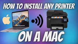 How to Install a Printer on Mac detailed 3 Ways to Connect Wireless Ethernet and USB [upl. by Sane736]