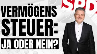 Vermögenssteuer einfach erklärt  SPD Konzept Steuern für Reiche  Ab welchem Vermögen greift sie [upl. by Winnifred]