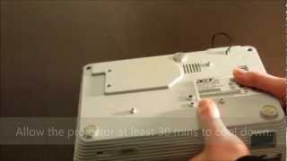 Replacing a projectors lamp Acer H5350 [upl. by Anerrol322]