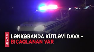 Lənkəranda bıçaqlanma hadisəsi olub – APA TV [upl. by Ahseinek284]