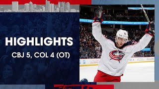 Highlights CBJ 5 COL 4 OT [upl. by Gall]