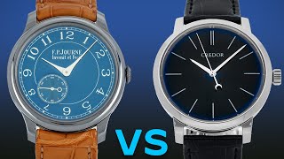 Seiko Credor Eichi II VS FP Journe Chronometre Bleu Luxury Watch Review Comparison [upl. by Faludi]