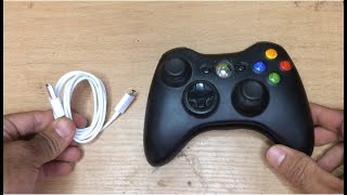 طريقة التعديل على مانيت manette xbox 360 وتشغيلها بكابل usb الهاتف [upl. by Aroled736]