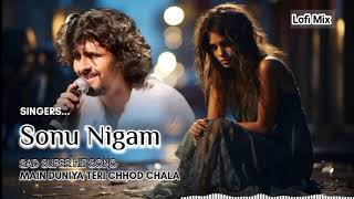 Main Duniya Teri Chhod Chala  Sonu Nigam  Sad Super Hit Song  Lofi Mix [upl. by Aicxela]