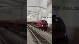 ÖBB Railjet an der Wand entlang [upl. by Langille]