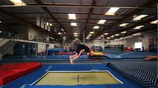 Trampoline Tutorials  How To Front Flip the basics [upl. by Cranford]