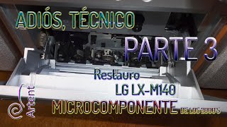 Cambio de mecanismo a casetera de microcomponente LG sacado de la basura ADIÓS TÉCNICO ELECTRÓNICO [upl. by Yttel]