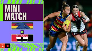 Adelaide Crows v St Kilda Mini Match  Week Six 2024  AFLW [upl. by Ahkihs]