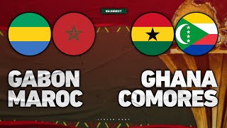 🔴 DIRECT LIVE  🇬🇦🇲🇦 GABON  MAROC  🇬🇭🇰🇲 GHANA  COMORES  🔴 J3 CAN 2022 CAMEROUN  Live Talk [upl. by Kristos]