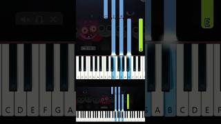 INCREDIBOX SPRUNKI HORROR PINKI THEME EASY PIANO BEGINNER TUTORIAL [upl. by Seyer]