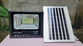 Mở Hộp Review Đèn Năng Lượng Mặt Trời 1500W [upl. by Lilllie]