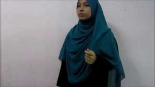 Khodija Scarf Tutorial 1  Large Hijab [upl. by Nwahsem]