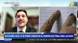 Elecciones 2023 ya se puede consultar el padrón electoral para las PASO  Sebastián Schimmel [upl. by Tigirb496]