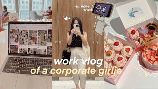 work vlog 👜✨ realistic 95 work week prioritizing self growth ft moft tripod weyatoons [upl. by Corrina]