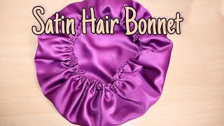 DIY  HOW TO MAKE A SATIN  SILK BONNET [upl. by Ethben]