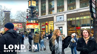 🇬🇧London Winter Walk  Central London Streets during Winter Time 2024 ❄A Cold day in London 4K HDR [upl. by Oilasor]