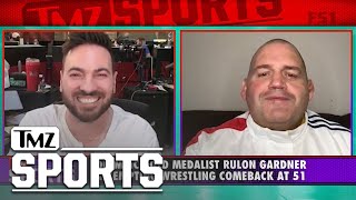 US Wrestling Legend Rulon Gardner Aiming To Make Olympic Return In His 50s  TMZ Sports [upl. by Valenba]