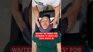 He had HORRIBLE Back Pain for 30 Years 😭😱 neckpain Chiropractic Trending shorts [upl. by Noirred]