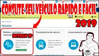 Detran SP como consultar veículo pelo CHASSIS e RENAVAM COMO CONSULTAR RÁPIDO 2019 [upl. by Sorel573]