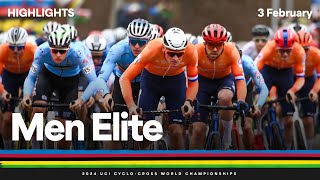 Men Elite Highlights  2024 UCI Cyclocross World Championships [upl. by Arretak]