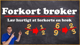 Forkorte brøker  Matematik [upl. by Lauralee855]