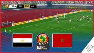 Egypt vs Morocco  Africa Cup of Nations 2022  Realistic Simulation [upl. by Grounds]