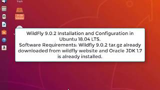 WildFly 902 Installation and Configuration in Ubuntu 1804 LTS [upl. by Zipah]