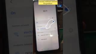 Connect without internet  WiFi problem fix 2024 wifi problems Shorts [upl. by Rivkah]