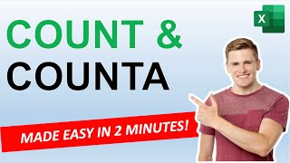 Learn EXCEL COUNT amp COUNTA in 2 minutes [upl. by Adamok]