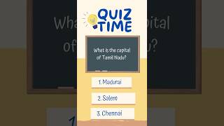 What is the capital of Tamil Nadu gk india capital tamilnadu youtubeshorts [upl. by Aketahs]