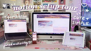 NOTION TOUR how i use notion to organize my personal amp work life youtube webtoon cute amp simple [upl. by Bobbette519]