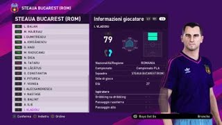 eFootball PES 2020 PS4  STEAUA BUCAREST CLASSIC ALL TIME XI 34100 [upl. by Attoynek990]