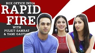 Sanam Re  Pulkit Samrat amp Yami Gautam  Rapid Fire  Box Office India [upl. by Joette]